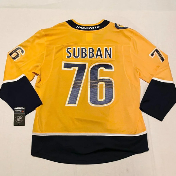 P K Subban Nashville Predators Fanatics Jersey Mens Size XL Stains - Picture 10 of 16